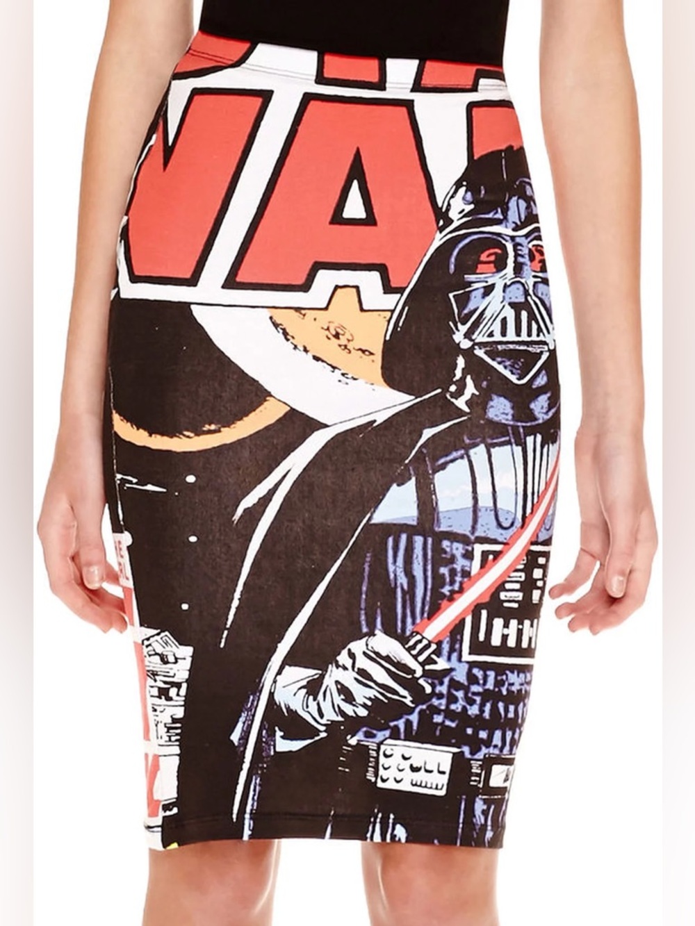 Star Wars Darth Vader Comic Book Style Pencil Skirt - Large - Picture 3 of 8